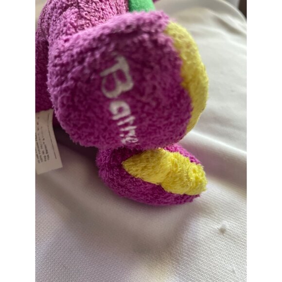 Vintage Barney Purple Dinosaur Plush Toy With Hat 1999 Poly-Filled 12" Collectib - Picture 4 of 11